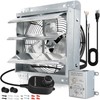Hiorucet 12 Inch Wall Mounted Shutter Exhaust Fan for Garage,