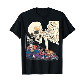 Kuniyoshi Samurai Killing Skeleton Spectre ukiyo-e Japanese T-Shirt