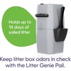 Litter Genie Standard Pail (Silver) | Cat Litter Waste Disposal