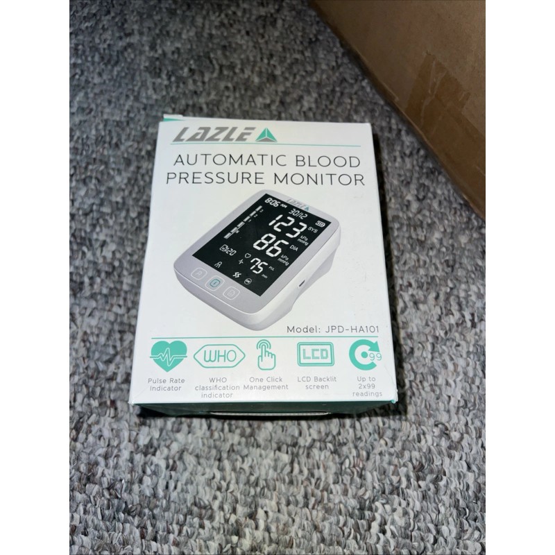LAZLE Automatic Digital Blood Pressure Monitor Machine Upper Arm Cuff