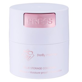 Pretty memory Glue Storage Container Tank Eyelash Extensions Adhesive Jar Stand Sealed Lash Extension Supplies, White