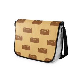 Le Jardin du Lin Digital Printed Messenger School Bags with Black Strap for Girls and Boys, Back to School, Messenger Bags for Students, Shoulder Bags, Size: 29 x 36 cm