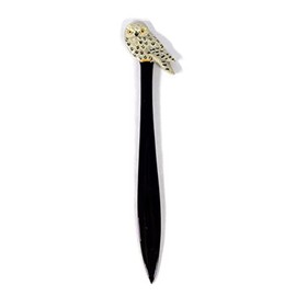 LX Wholesale Pack Handpainted Snowy Owl Bird Letter Opener (Set of 12)