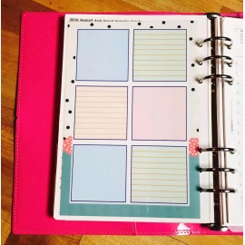 Handmade Important Dates Two Sided Dashboard for use with Filofax A5