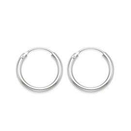 Sterling Silver Hoop Earrings - per pair - SIZE: 20 mm x 1.5mm - Gift Boxed. 6228