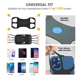Phone Holder For Backpack Strap, Backpack Strap Clip For Phone With Detachable,Phone Strap Pack Clamp,Phone Holder For Shoulder Strap, Fit Hiking, climbing,Traveling