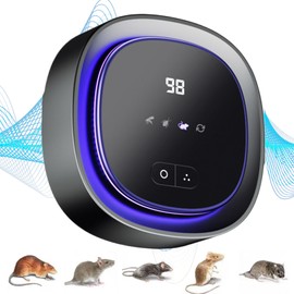 Ultrasonic Mice Repeller Indoor,Portable Vole Control Device - Effective Quiet Ultrasonic Mice Repeller for Porch, Basement, Patio, Garage, Garden, Workplace