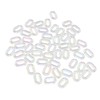 50PCS Acrylic Linking Rings Transparent DIY Assemblable Transparent Color Plating