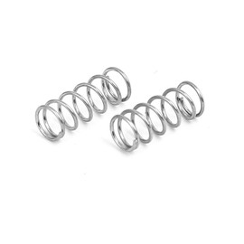 sourcingmap Compression Spring,304 Stainless Steel,4mm OD,0.4mm Wire Size,10mm Free Length,Silver Tone,10Pcs