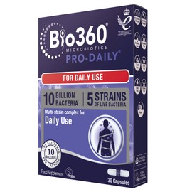 Natures Aid Bio360 Pro-Daily (10 Billion Bacteria), from Natures Aid, 30 Capsules