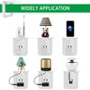 WILAOIYOOU Outlet Shelf, Bathroom Wall Holder with Built-in Cable Management,