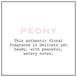 K.Hall Designs Peony Boxed Diffuser Kit, Sweet Peony Scent with Watery Notes, Reed Diffuser Set for Home, Long Lasting Aroma Diffuser, Refillable, 8 fl oz