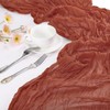 PATIKIL 10 Ft Cheesecloth Table Runner Rustic Gauze Terracotta Cheese