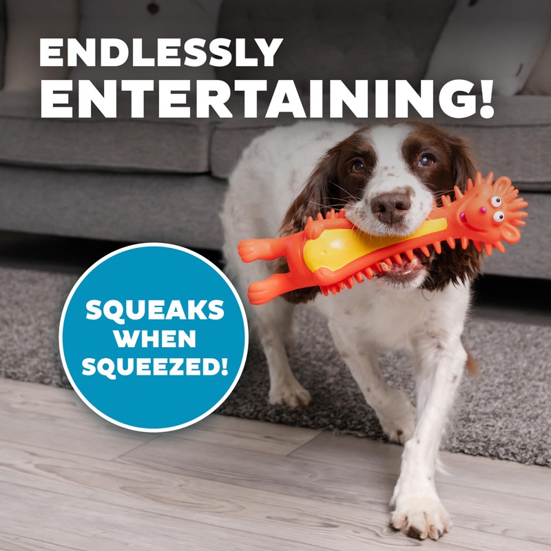 Outward Hound Latex-Free Big Squeak Hedgehog Dog Toy