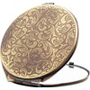 ANZHUO Retro metal compact travel mirror 1x/2x magnification compact portable