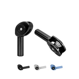 BLUEWING Fishing Rod Roller Tip Tops Aluminium Alloy Fishing Rod Tip Lightweight Rod Roller Tips Replacement Parts Pole for Big Game Rod Trolling Fishing, Black ID. 18/64"(7.3mm)