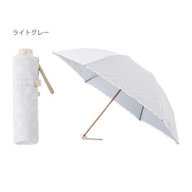 Moonbat [Ducks] Parasol Folding Umbrella for Rain or Shine, First Class Light Blocking, Heat Blocking, UV Logo, JQ 22-125-11946-02 Gray, gray