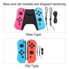 For Joycon Game Console Wireless Bluetooth Gamepad Right Left(rouge Bleu