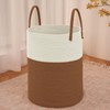 JMvicyroam Large Woven Laundry Basket Hamper,60L Cotton Rope Storage Bin