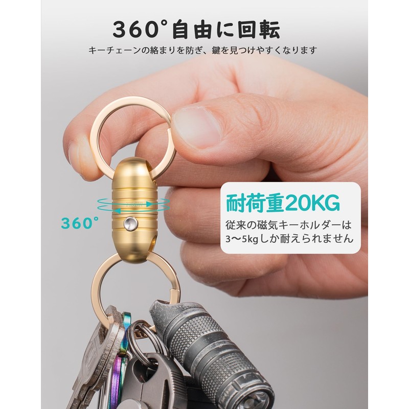 TISUR Key Chain Breakaway Quick Release Carabiner Detachable Key Chain