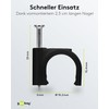 goobay 64684 Cable Clamp Set of 100 / Cable Holder