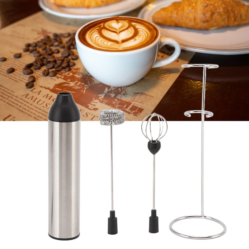 Handheld Milk Frother Lightweight Stainless Steel ABS Electric Whisk with