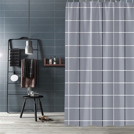 High-end fabric waterproof shower curtain 120 200cm bathroom partition, 1078295 modern gray_117776L / 고급형 패브릭 방수 샤워커튼 120 200cm욕실파티션, 1078295모던그레이_117776L
