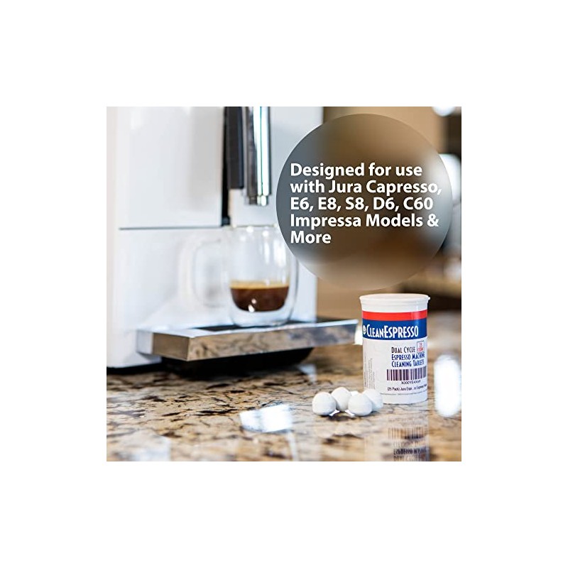 CleanEspresso Dual Cycle Cleaning Tablets for Jura Machines