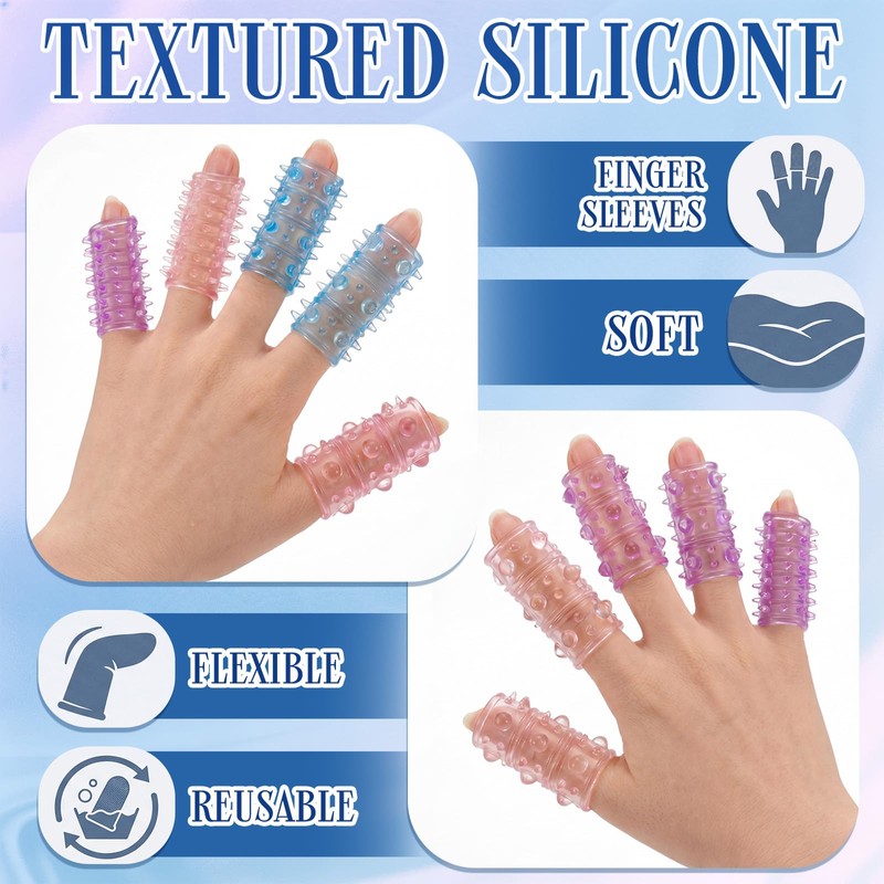 10 Pcs Anti Skin Picking Fidget Toys Silicone Finger Sleeve