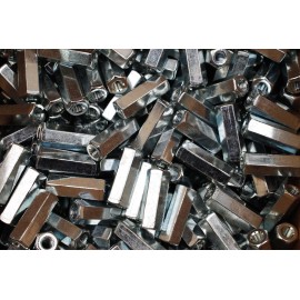 Lexar Industrial (50) Heavy Hex Coupling Nuts 5/16-18 x 5/8 x 1-3/4 Threaded Rod Connector Zinc