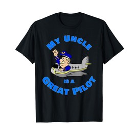 Cartoon Character My Uncle Is A Great Pilot T Shirt