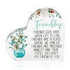 Lotsdonxia Heart-Shaped Acrylic Plaque – Unique Bestie Friendship Gifts with