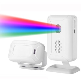 Meichoon Wireless Motion Sensor Alarm Home Security Warning System Doorbell for Front Door Interior Entrance Entrance Letter Box with 1 Sensor and 1 Receiver