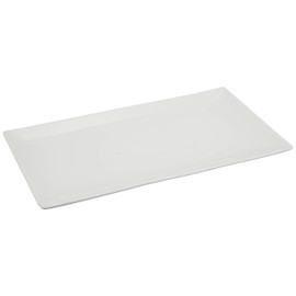Nishida 110310 Long Plate (No. 14 Wide Edge Flat Plate) Sushi Plate, Sushi Plate, Sanma Plate