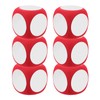 ibasenice Pack of 6 Dry Wipe Dice Foam Writeable Wipe