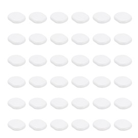 uxcell 120Pcs Silicone Clip-on Earring Pads, 0.39" x 0.35" Comfort Earrings Backs Clip Earring Cushions for Clips on Earrings(White)