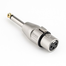 DRUT XLR Female to 6.35mm TS Mono Jack Adapter, Gold-Tipped Audio Connector for Microphones, Mixers, Amplifiers, Recording Equipment, DJ