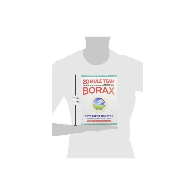 20 Mule Team Borax Natural Laundry Booster, 65 oz (Pack