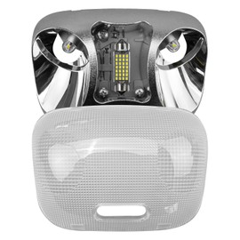 F37Z-13776-B LED Cab Map Lamp Assembly with Cover Fit for Ford Ranger 1993-2004, Interior Roof Headliner Dome Map Light Lamp Ceiling Overhead Reading Lights Replace F37Z13776B F67Z-13783-AA F67Z13783A