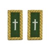 Knights Templar Commander Cross Green and Gold Shoulder Board Pair