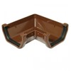 FLOPLAST 114mm Square Gutter 90 Degree Angle - Brown