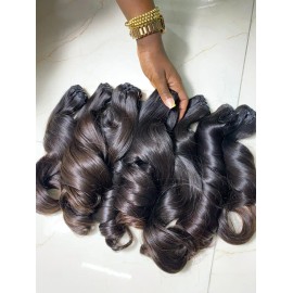 Raw Hair Wave and Curly Indonesian Hair Raw Hair Bone Straight Raw Water Deep Wave Hair Wavy Raw Human Hair for Factory Pricestyle: 1, color: 1 bundle deep wave, Stretched Length: 30 inches