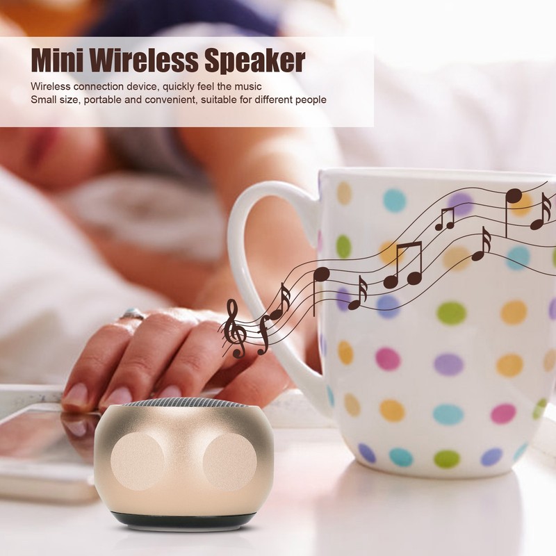 Mini Portable Bluetooth Speaker Cute Tiny Wireless Speaker with Lanyard