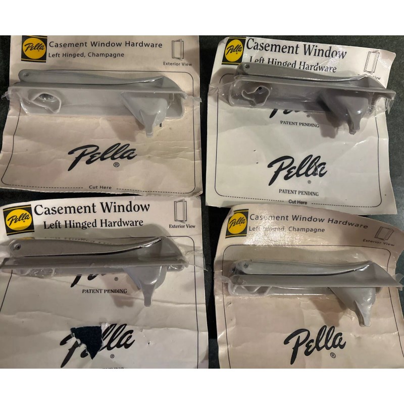 Pella Casement Operator Folding Handle & Cover LeftChampagne