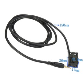 Baceyong Universal Car Aux-in Adapter Interface Cable Kit with Disassembly Tools, Plug and Play Car Radio Playback Accessories, Replacement