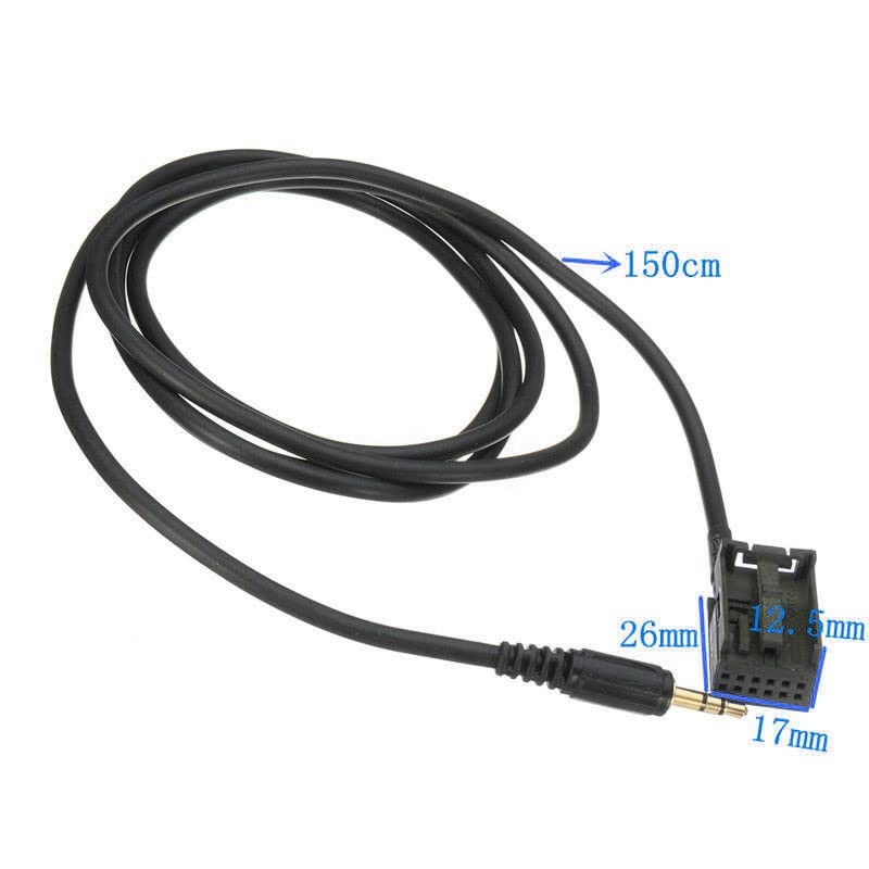 Baceyong Universal Car Aux-in Adapter Interface Cable Kit with Disassembly