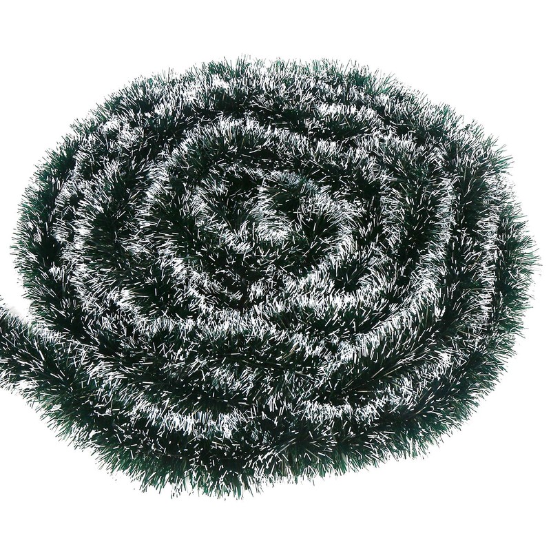 LOKIPA 10M Chunky Christmas Tinsel Garland with for Christmas Tree