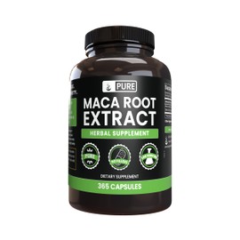 Pure Original Ingredients Maca Root (365 Capsules) No Magnesium Or Rice Fillers, Always Pure, Lab Verified