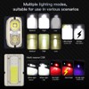 EDC Tactical Flashlight, Flat Flashlights Rechargeable,Dual-Switches LED Small Flashlight with