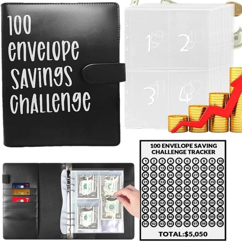【CLOUDSEA】100 Envelopes Money Saving Challenge Money Saving Binder 100 Envelope